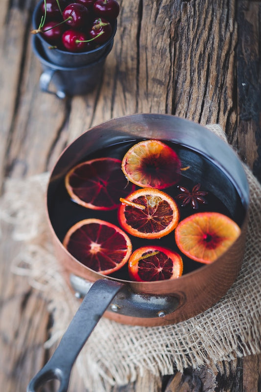 Glasses full of season flavor and cheer