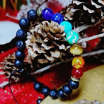 Lava Bead Chakra Bracelet