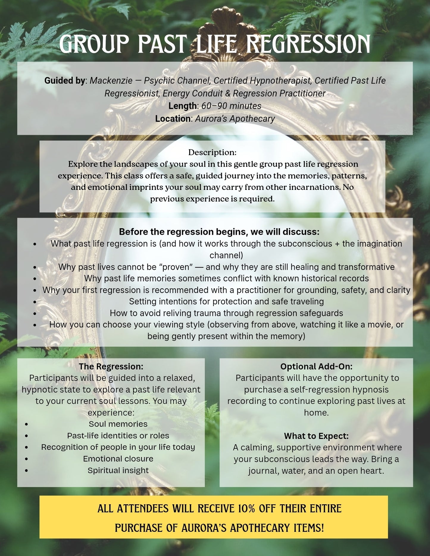 Group Past Life Regression