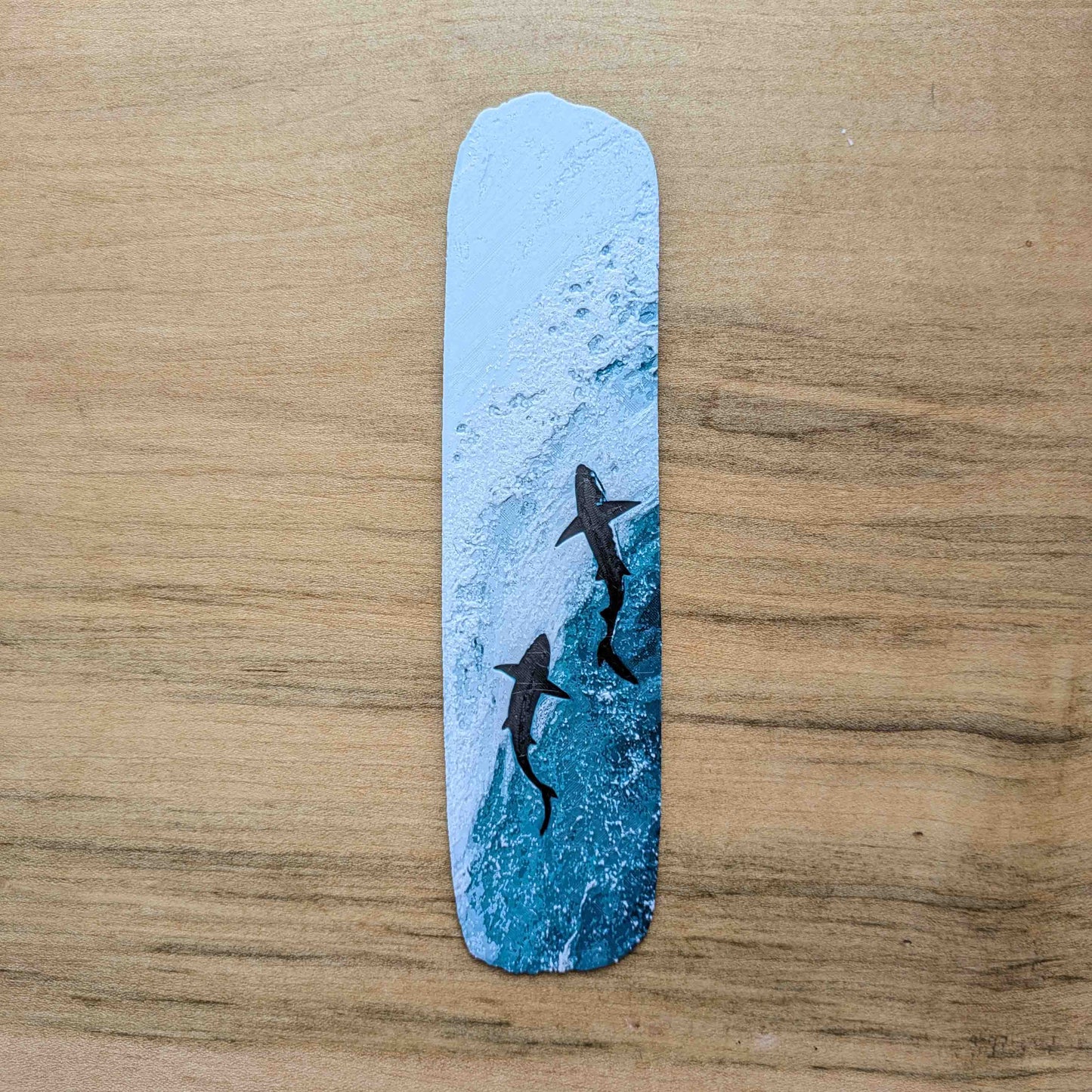 Ocean Depths Shark Art Bookmark Reader Gift