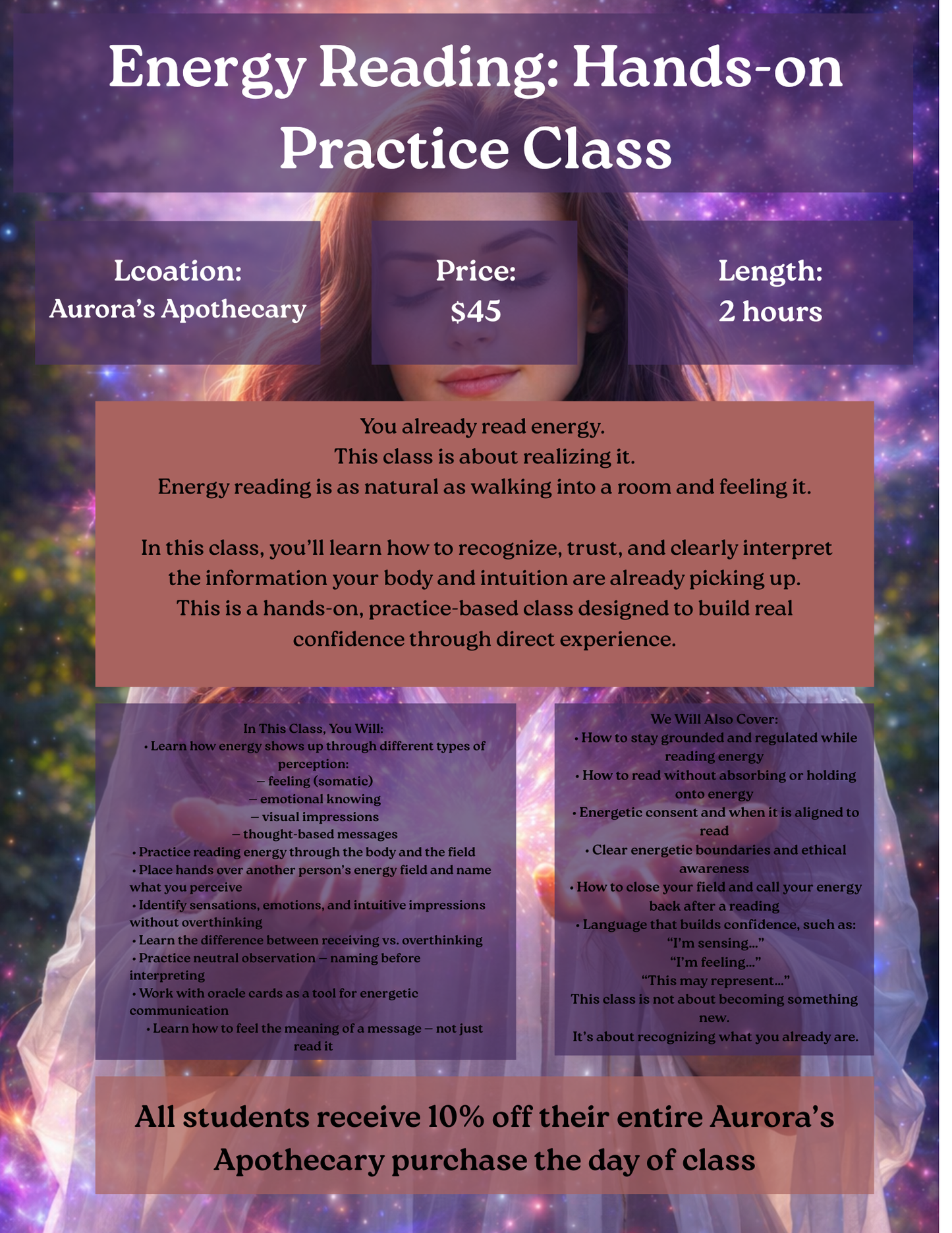 Energy Reading Class w/ Kenzie