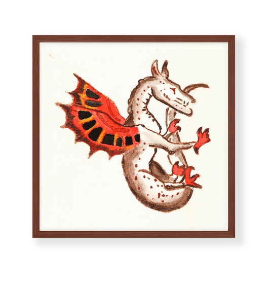 Majestic Medieval Dragon Fine Art Print