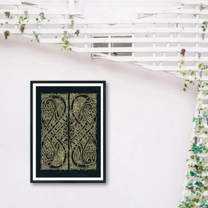 Celtic Knot Intertwined Birds Fine Art Print Book of Kells