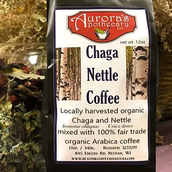 10 pc Chaga Nettle Coffee 12 oz