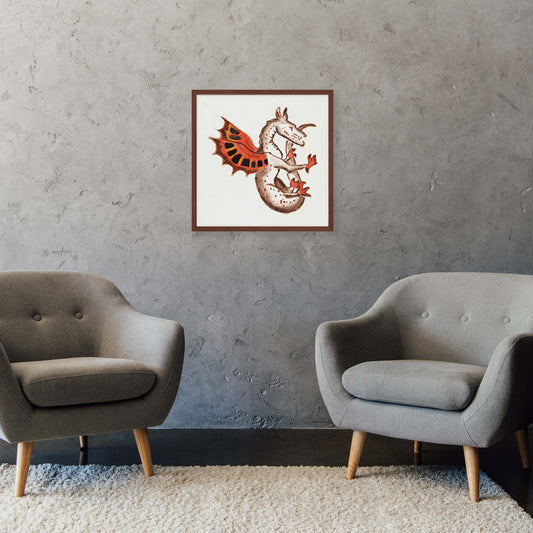 Majestic Medieval Dragon Fine Art Print