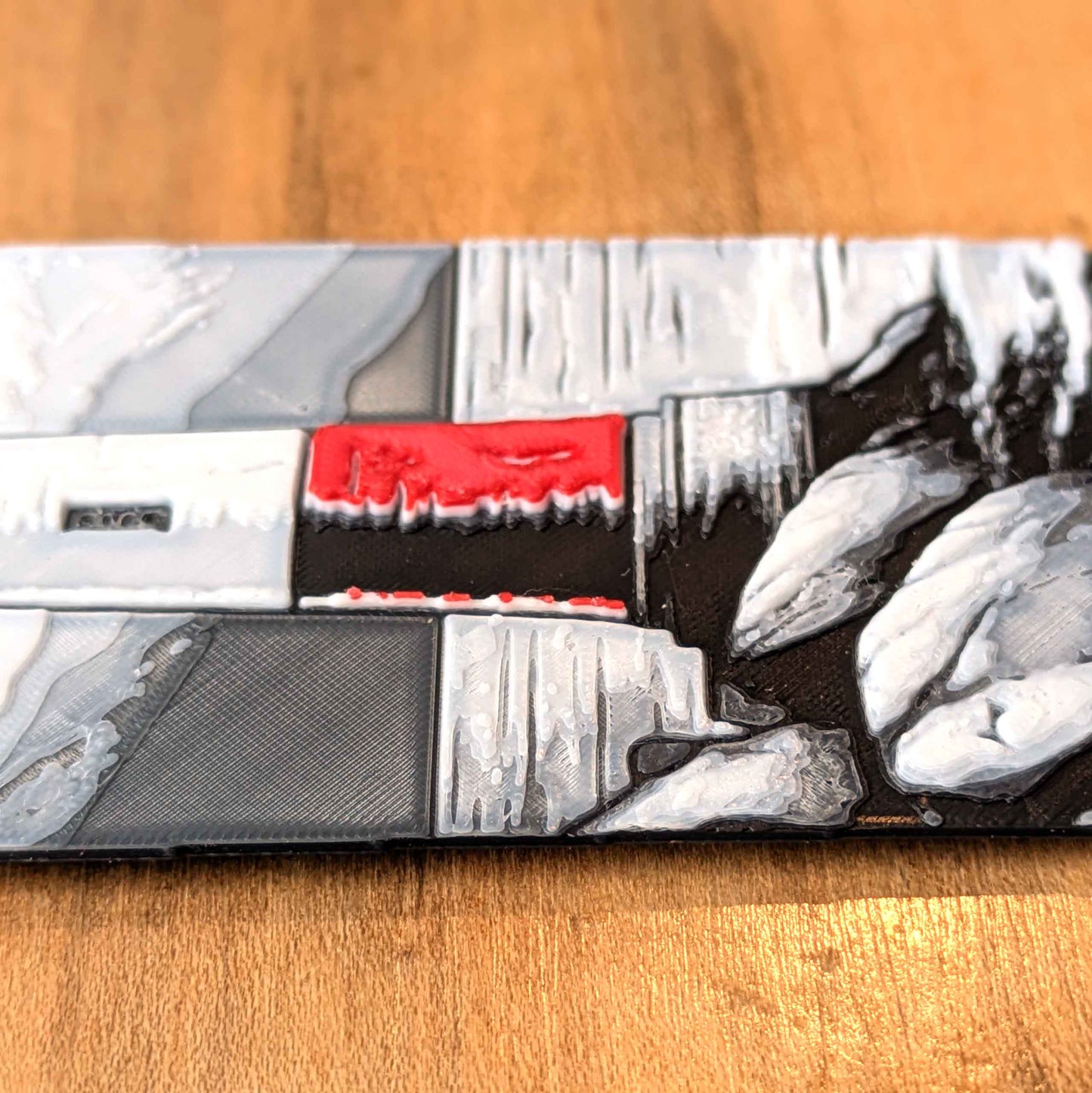 Black Red Lighthouse Coastal Bookmark Art Reading Gift