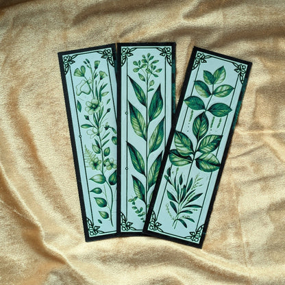 Wild Herb Botanical Bookmark 2x6 Art Nouveau