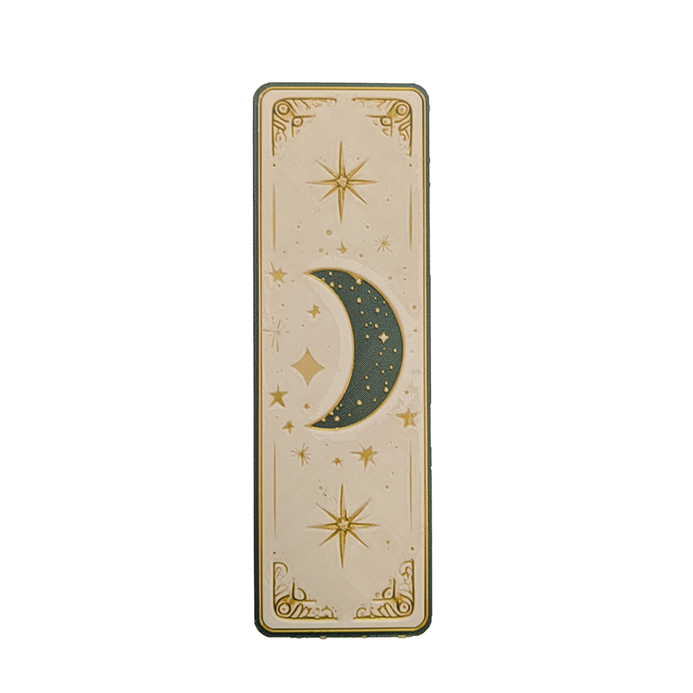 Celestial 3D Printed Moon & Sun Boho Bookmarks | Starry Night & Radiant Sun Designs | Handmade Bookmark Art