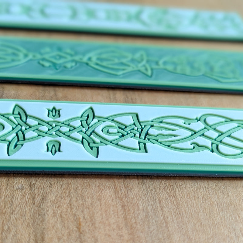 Celtic Harmony Textured Bookmark | Mint