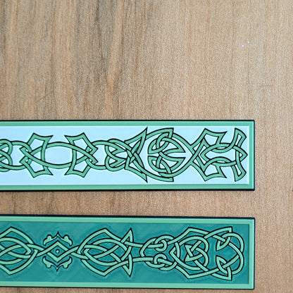 Celtic Guardian Textured Bookmark | Emerald