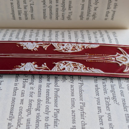 Crimson Oath II Sword Bookmark Gothic Medieval Art Reader Gift
