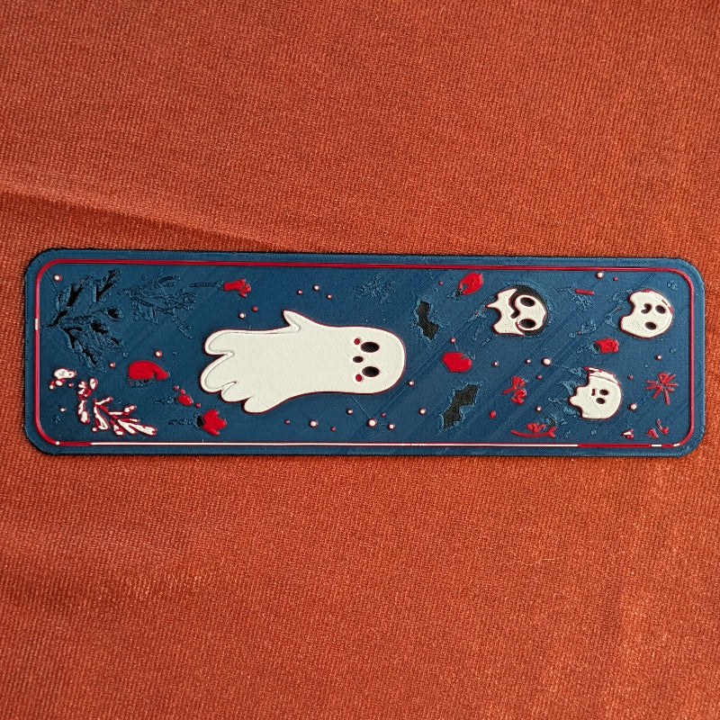 Floating Ghost Bookmark Blue 3D Printed Reader Marker
