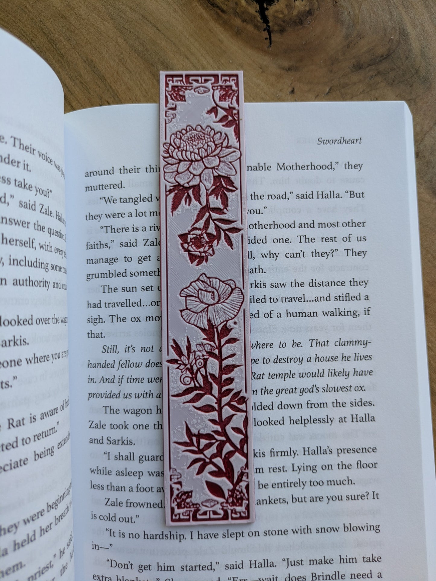 Floral Bookmark – Gothic Medieval Manuscript Art