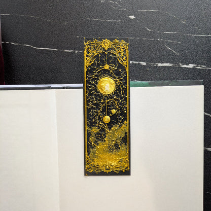 Gilded Celestial Map Moon Bookmark | Standard