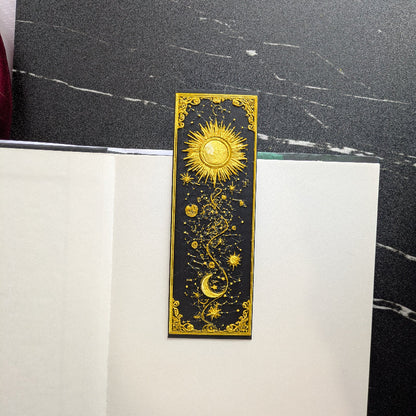 Gilded Sun & Moon Celestial Bookmark | Standard