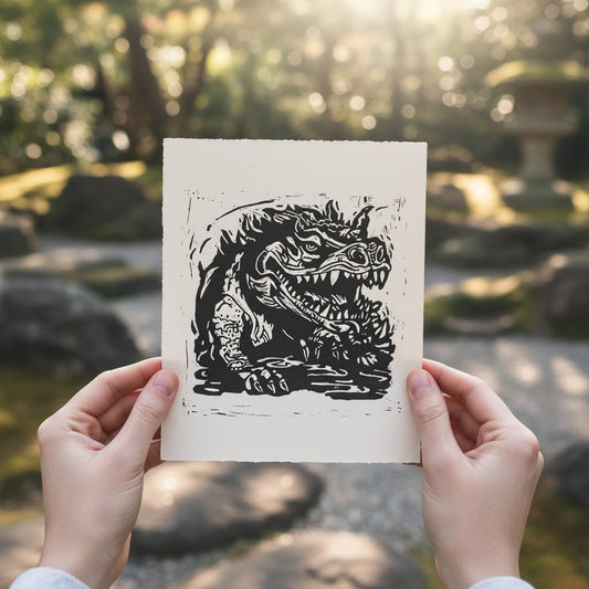 Hodag Folklore Art Print Archival Reproduction Wall Art