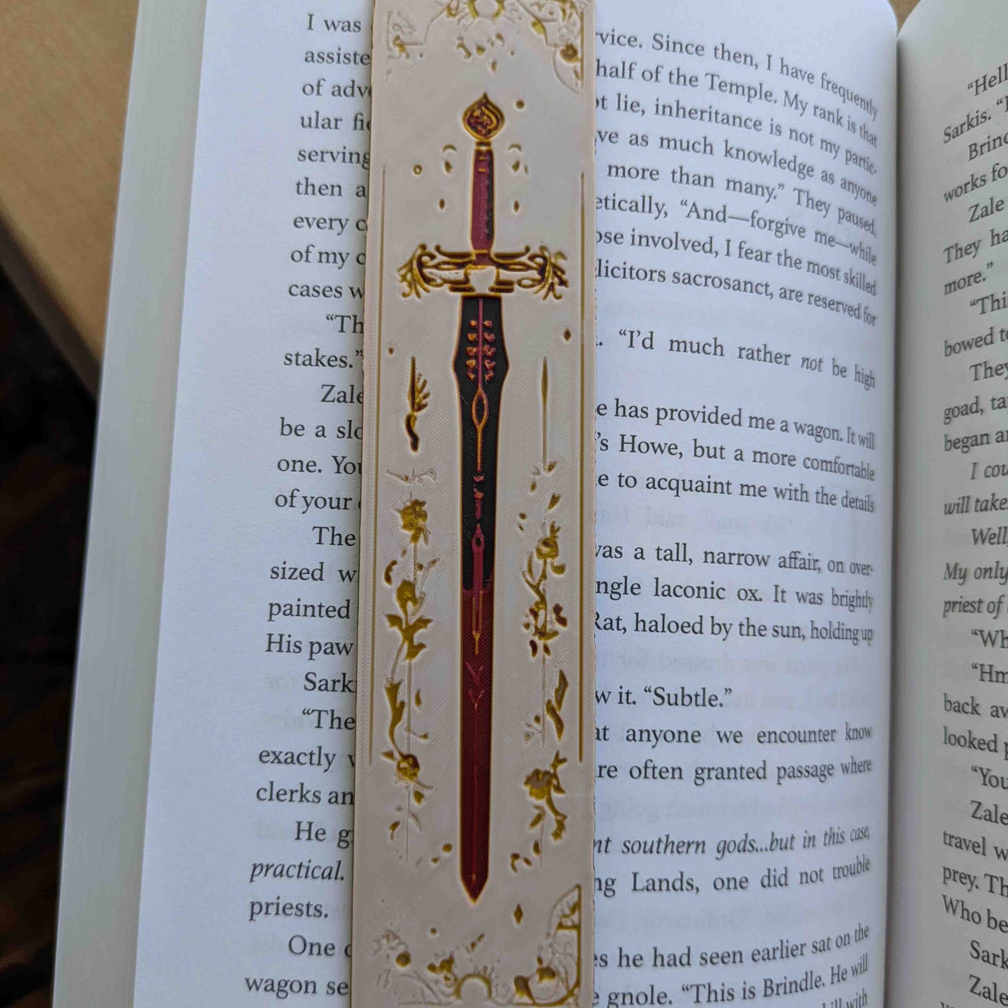 Set of 4 Celestial Gothic Sword Bookmarks – Handcrafted Fantasy Magic
