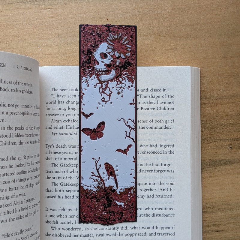 Memento Mori Skull Bookmark