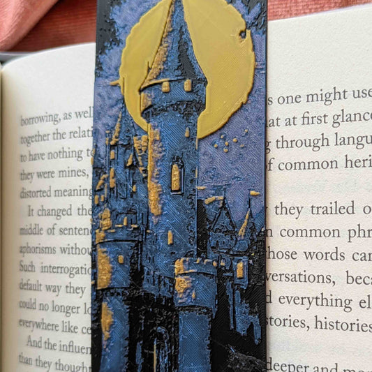 Moonlit Castle I Art Bookmark Fantasy Reader Gift