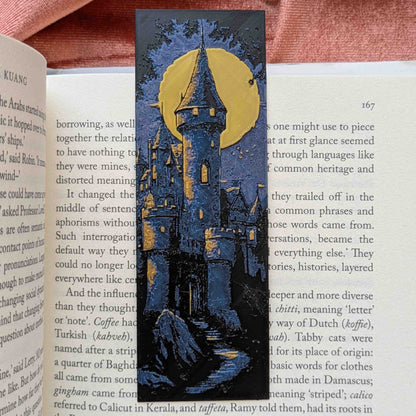 Moonlit Castle I Art Bookmark Fantasy Reader Gift