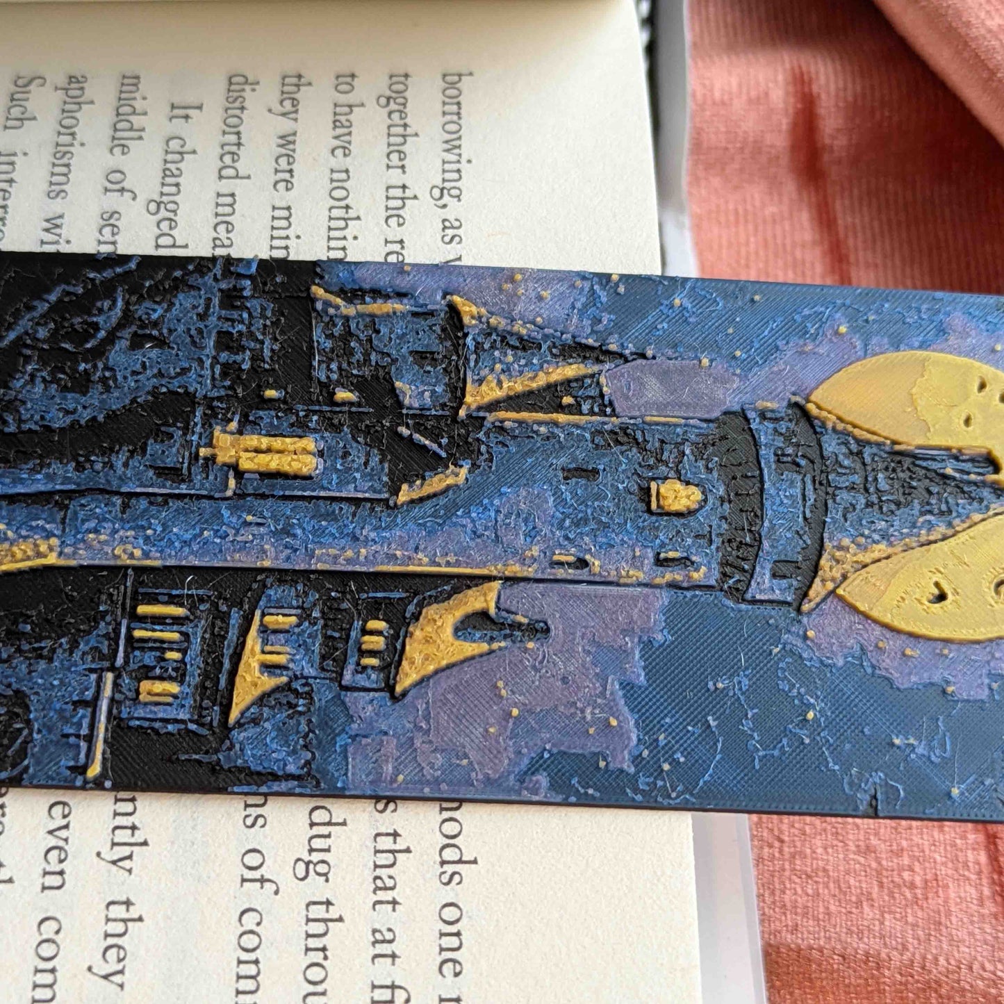 Moonlit Castle III Art Bookmark Fantasy Reader Gift