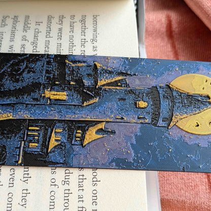Moonlit Castle III Art Bookmark Fantasy Reader Gift