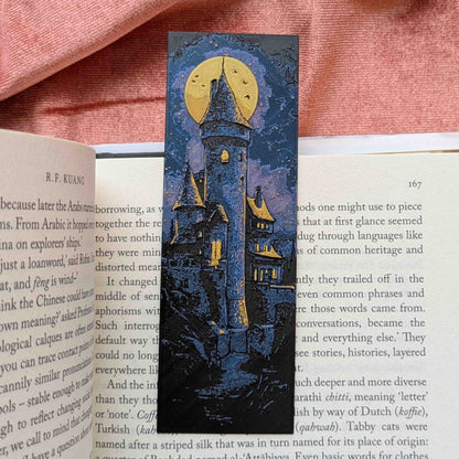 Moonlit Castle III Art Bookmark Fantasy Reader Gift