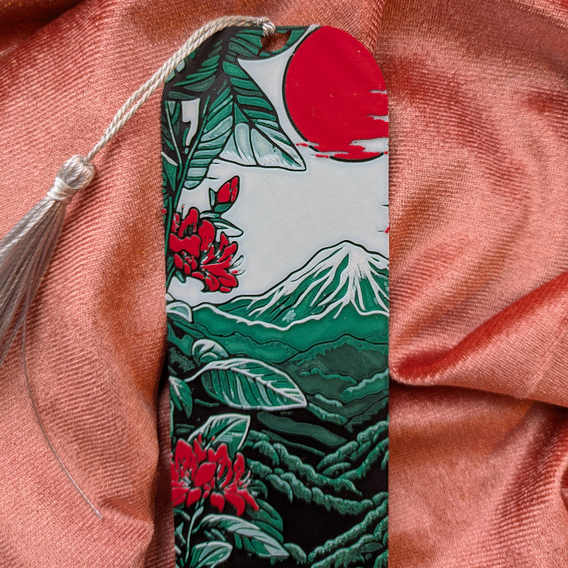Mount Fuji Art Bookmark 2x6 Reader Gift