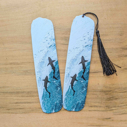 Ocean Depths Shark Art Bookmark Reader Gift