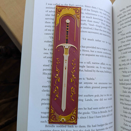 Rose Eclipse Celestial Gothic Sword Bookmark