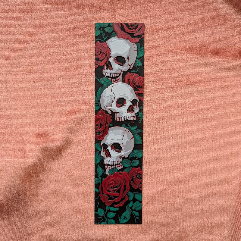 Rose & Skull Bookmark | Gothic Reader Gift