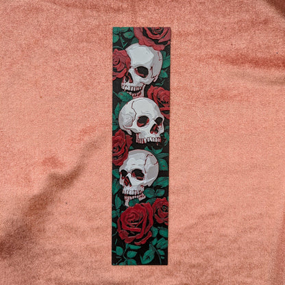 Rose & Skull Bookmark | Gothic Reader Gift