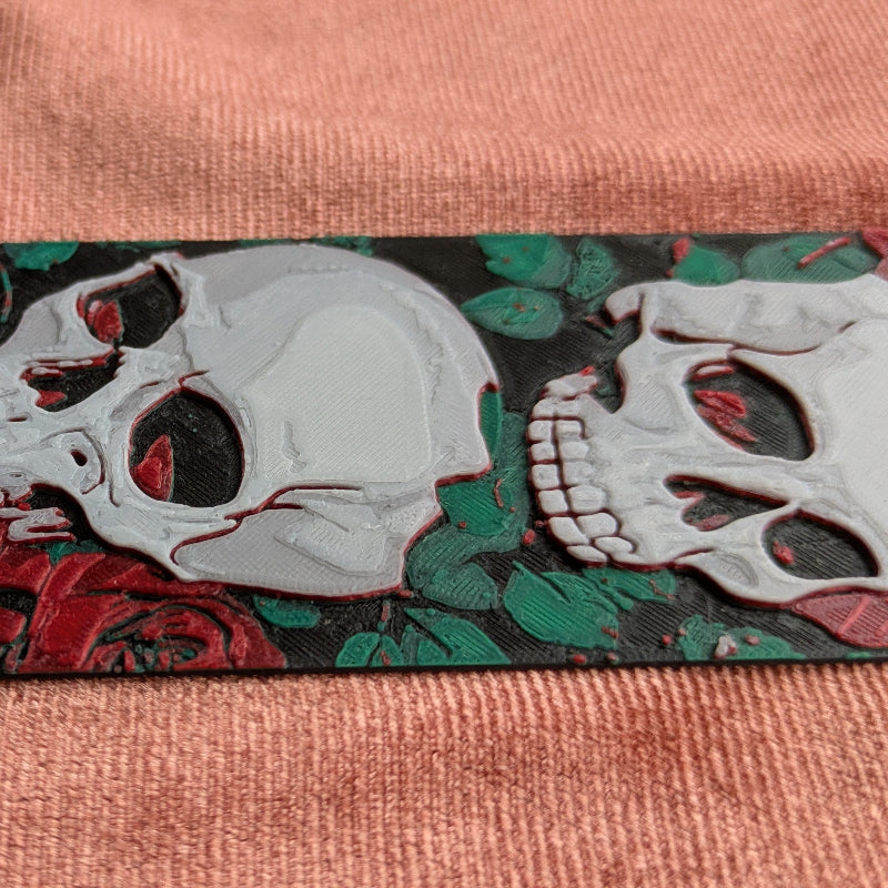 Rose & Skull Bookmark | Gothic Reader Gift