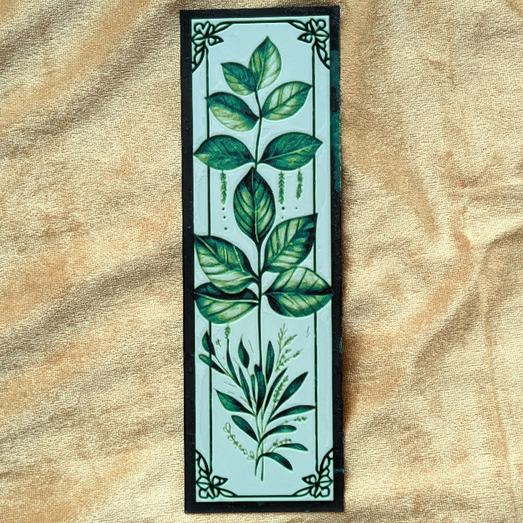 Wild Herb Botanical Bookmark 2x6 Art Nouveau